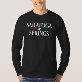 Camiseta Saratoga Primaveras Jockey com Corrida do Cavalo d