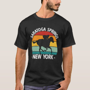 Camiseta Saratoga Springs Nova York Toga Corrida de Cavalos