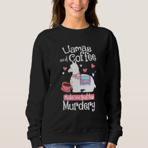 Camiseta Sarcasm Lhamas E Café Me Fazem Sentir Menos Assass