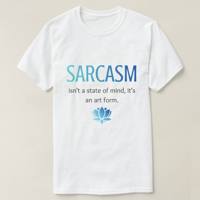 Camiseta Sarcasmo (Frente do Design)