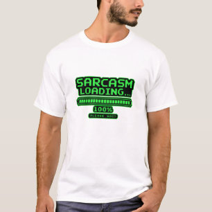 Camiseta Sarcasmo Carregando 100% Por Favor Aguarde Diverti