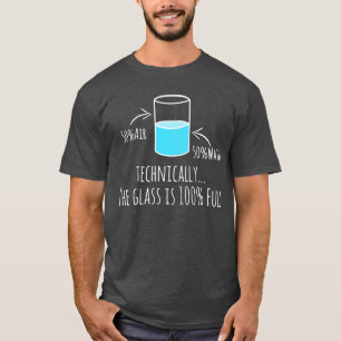 Camiseta Sarcasmo do vidro de água do professor de ciênci