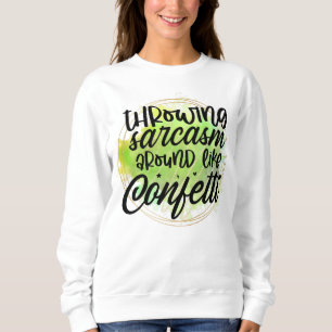 Camiseta Sarcasmo engraçado arte confetti