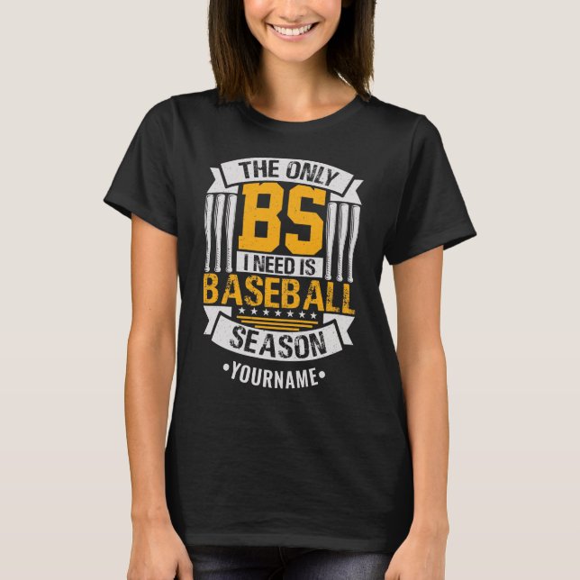Camiseta Sarcasmo Engraçado Baseball (Frente)