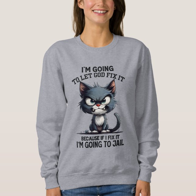 Camiseta Sarcasmo engraçado Cat (Frente)