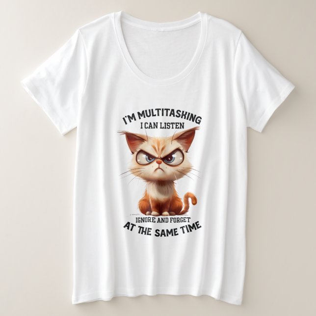 Camiseta Sarcasmo engraçado multitarefa arte de palavras de (Frente do Design)