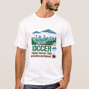 Camiseta Sarcasmo PDX e gíria fluente de Portland