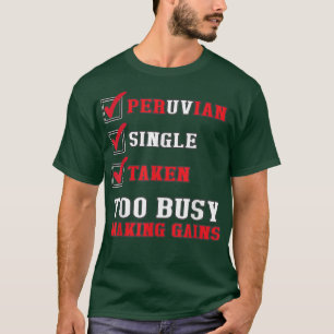 Camiseta Sarcasmo peruano Gym Engraçado Bandeira do Peru 