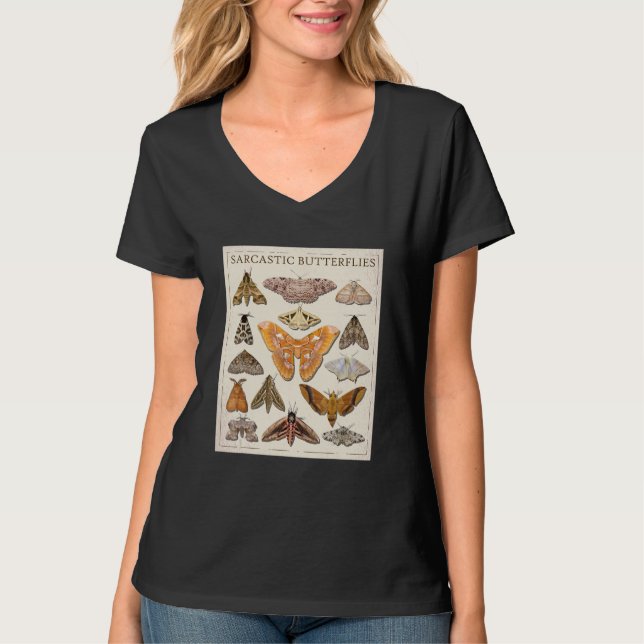Camiseta Sarcastic Butterfly Moth Catalog (Frente)