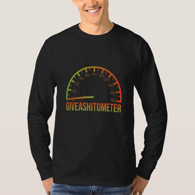 Camiseta Sarcastic Car  Giveashitometer Car Enthusiast (Frente)