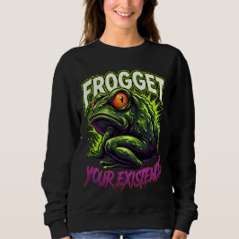 Camiseta Sarcastic Frog Forget Your Existence Funny Meme