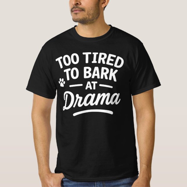 Camiseta Sarcastic Lazy Dog Chill Mood Art (Frente)