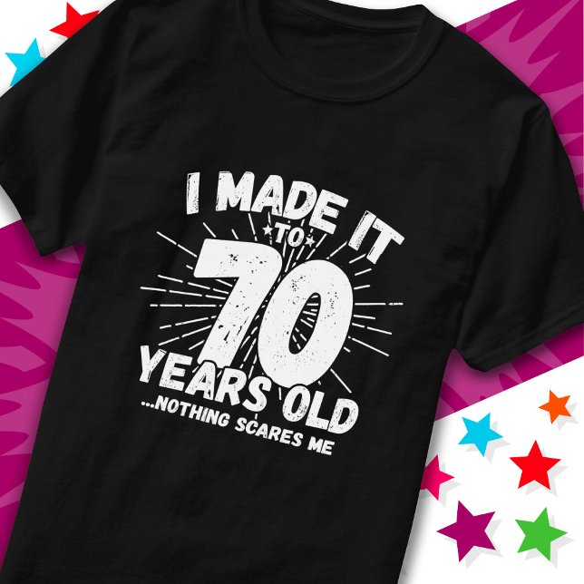 Camiseta Sarcastic Meme 70 no Aniversário, 70 anos (Criador carregado)