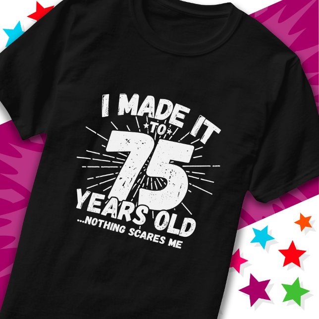 Camiseta Sarcastic Meme, 75 anos, Meme Engraçado 75 anos (Criador carregado)