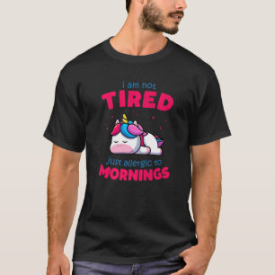 Camiseta Sarcastic Morning Attitude Lazy Chill Unicorn 1