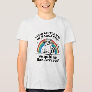 Camiseta Sarcastic Raccoon Rainbow