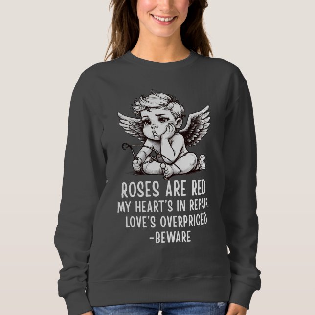 Camiseta Sarcástica do Cupido Anti-Dia dos Namorad (Frente)