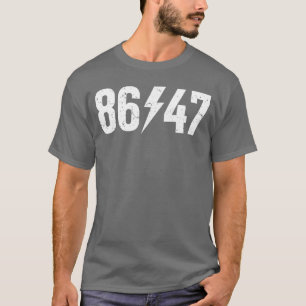 Camiseta Sarcástico 8647 Estilo Vintage Anos 80 86 47 Músic