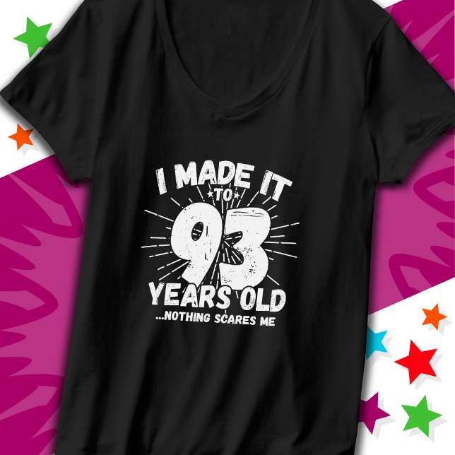 Camiseta Sarcástico de 93 anos Meme Engraçado 93º aniversár (Criador carregado)