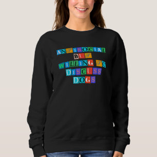 Camiseta Sarcástico Dizendo Antissocial Engraçado Mas Dispo