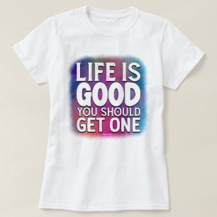 Camiseta Sarcástico e Divertido Citação de "Melhore sua Vid