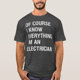 Camiseta Sarcástico Elétrico Foreman Funny Dizendo