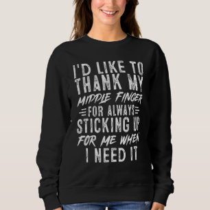 Camiseta Sarcástico Eu Gostaria De Obrigado Meu Dedo Médio