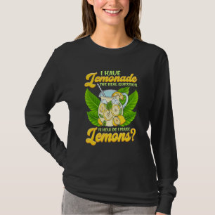 Camiseta Sarcástico Eu Tenho Limonada Como Eu Faço Sar De L