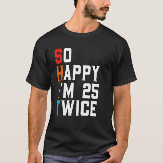 Camiseta Sarcástico Funny 50 Anos Idade Presente No Dia 50T
