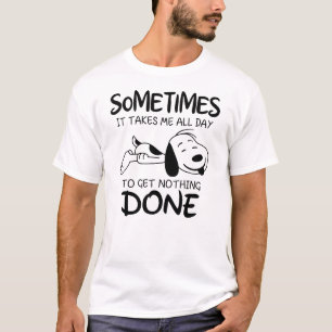 Camiseta sarcástico, levo o dia todo para não fazer nada