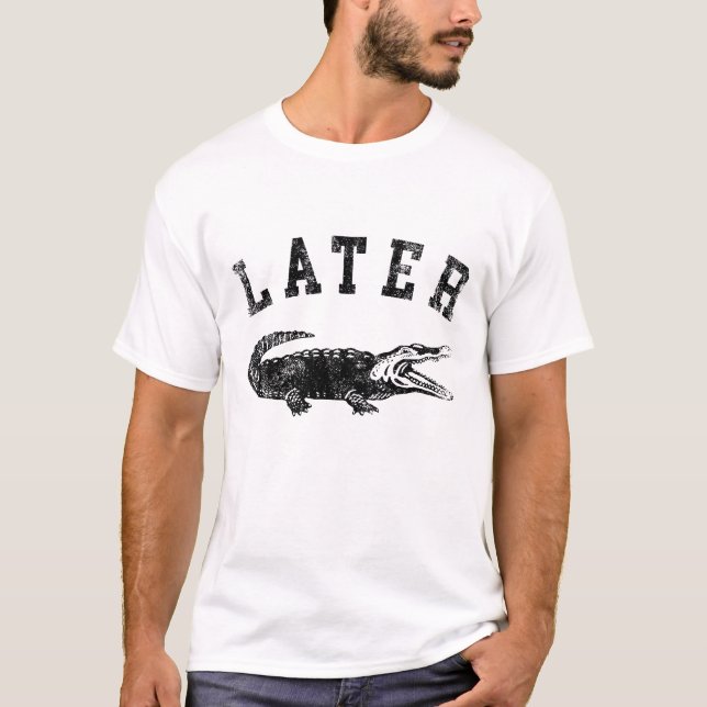 Camiseta Sarcástico Mais Tarde Mulheres Engraçadas Novidade (Frente)