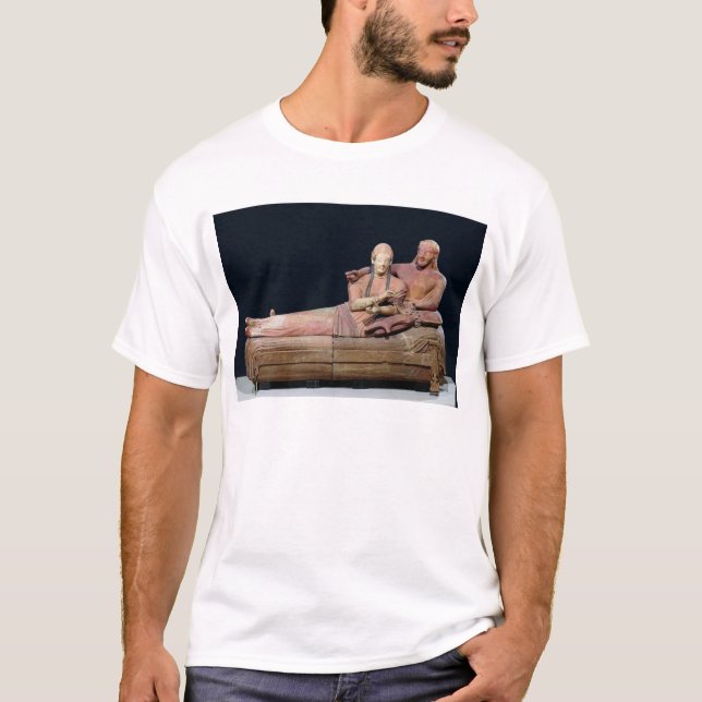 Camiseta Sarcófago de um casal, 525-500 BC (Frente)
