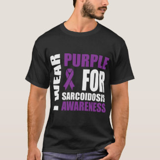 Camiseta Sarcoidose Veste o apoio às roxas