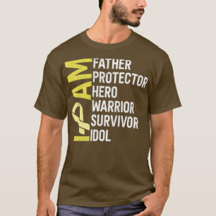 Camiseta Sarcoma Cancer Consciência Eu Sou Padre Herói Guer