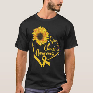 Camiseta Sarcoma Cancer Sensibilização Veste Fita Amarela S