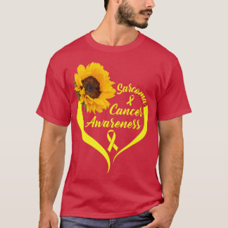 Camiseta Sarcoma Cancer Sensibilização Veste Fita Amarela S
