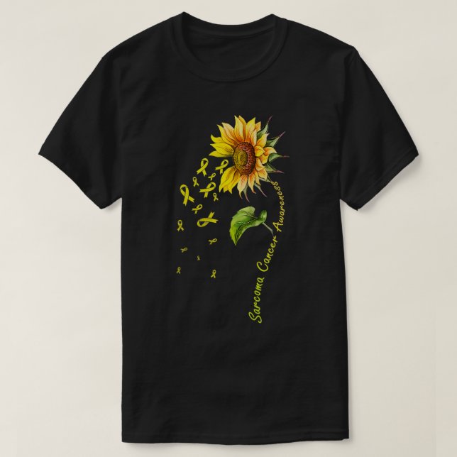Camiseta Sarcoma Consciência Girassol (Frente do Design)