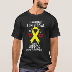 Camiseta Sarcoma - Fita de Consciência do Cancer Eu Sou For