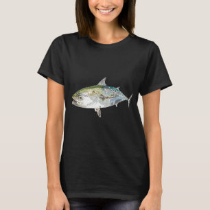 Camiseta Sarda Albacora Branca Impressão Alternada