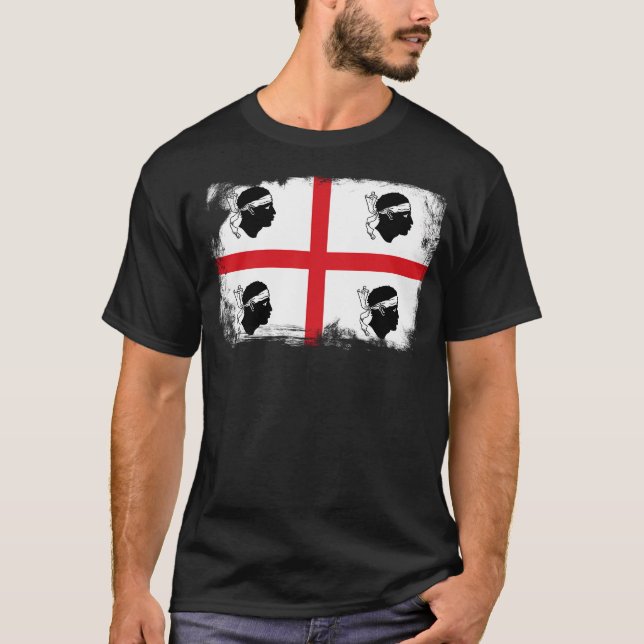 Camiseta Sardenha Sardegna Flag Sardenha (Frente)