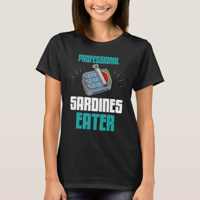 Camiseta Sardine anchovies fish dishes canned fish cuisine  (Frente)