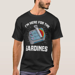 Camiseta Sardinha anchovas pratos de peixe cozinha peixe en