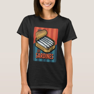 Camiseta Sardinha em conserva retrô Les Sardines Vintage No