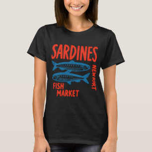 Camiseta Sardinhas Antigas Mercado de Peixe â€” Azul Costei