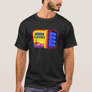 Camiseta Sardinhas em Conserva Humor Náutico de Peixes