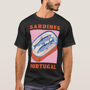 Camiseta Sardinhas em Lata Retro – Arte Alimentar de Portug