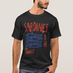 Camiseta Sardinhas Peixe Enlatado Novo Mercado de Peixe do