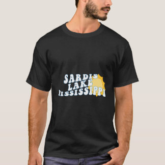 Camiseta Sardis Lake Mississippi Ms Retro Wavy Souvenir Vac
