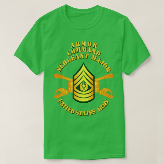 Camiseta Sargento Comando da Armor, Major CSM (Frente do Design)