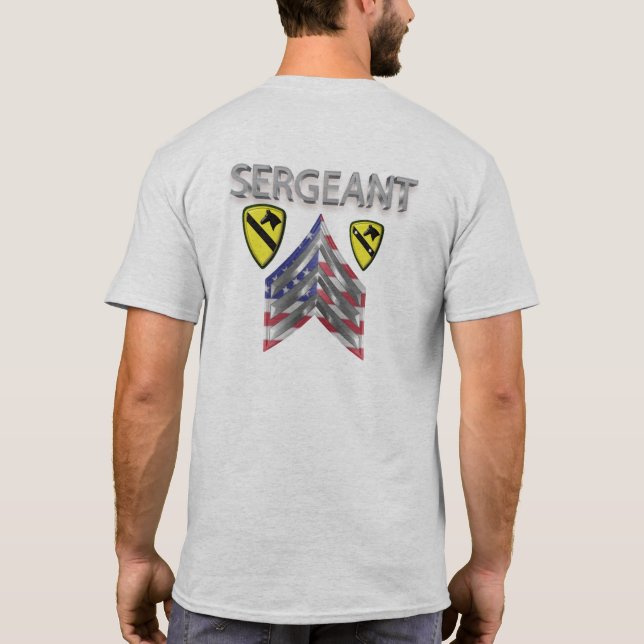 Camiseta Sargento da Divisão de Cavalaria da 1rua (Verso)